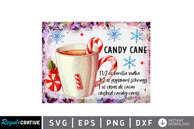Candy cane PNG Design Sublimation Regulrcrative 