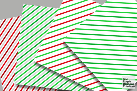 Candy Cane Stripes Diagonal Lines Digital Pattern Fine Purple Elephant Creations 