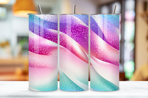 Candy Carnival Glitter Ombre Tumbler Wrap, seamless wrap png Sublimation FloridPrintables 