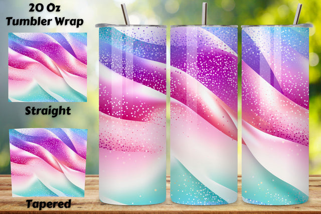 Candy Carnival Glitter Ombre Tumbler Wrap, seamless wrap png Sublimation FloridPrintables 