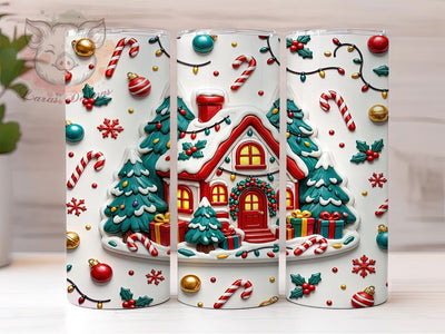Candy Christmas House 20oz Tumbler, Candy Christmas, Christmas House, Candy Xmas House, Candy House Tumbler, Candy Christmas PNG, Christmas House PNG, 20oz Tumbler Wrap Sublimation Lara' s Designs 
