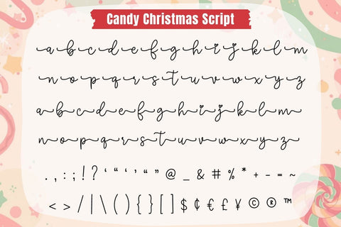 Candy Christmas - Sweet Display & Script Font Duo Font AnningArts Design 