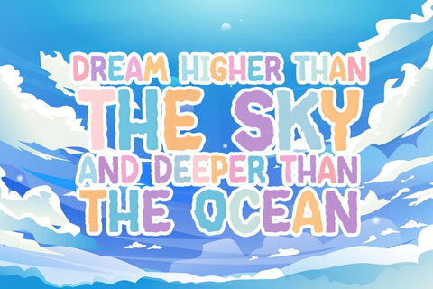 Candy Cloud Font Dm Letter Studio 