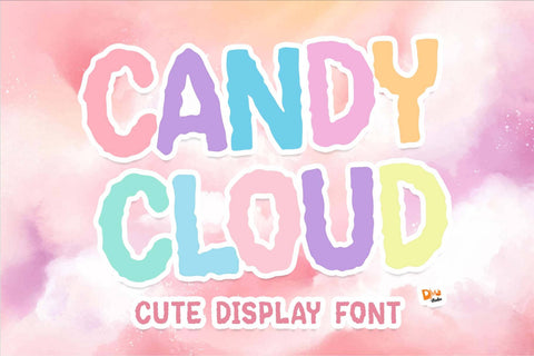 Candy Cloud Font Dm Letter Studio 
