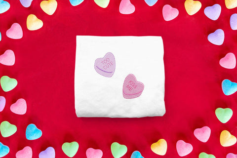 Candy Conversation Hearts Mini Embroidery Duo Embroidery/Applique DESIGNS Designed by Geeks 