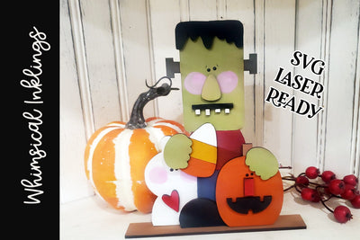 Candy Corn Frankenstein SVG Whimsical Inklings 