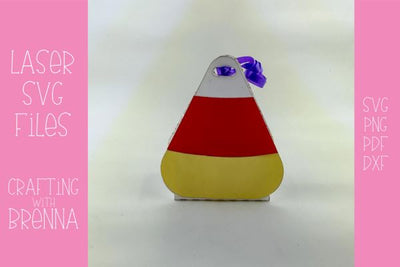 Candy Corn Treat Box Laser SVG File SVG Crafting With Brenna 