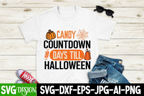 Candy Countdown Days till Halloween SVG Design,Cut File, Halloween SVG Cut File, Halloween Clipart, Trick or Treat SVG Bundle, Halloween PNG Bundle SVG BlackCatsMedia 