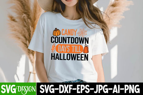 Candy Countdown Days till Halloween SVG Design,Cut File, Halloween SVG Cut File, Halloween Clipart, Trick or Treat SVG Bundle, Halloween PNG Bundle SVG BlackCatsMedia 