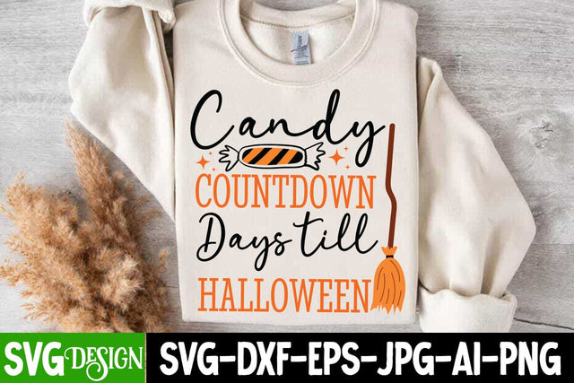 Candy Countdown Days till Halloween Svg Design,Halloween Svg Design,Halloween SVG Quotes,Halloween PNG, Halloween SVG SVG BlackCatsMedia 