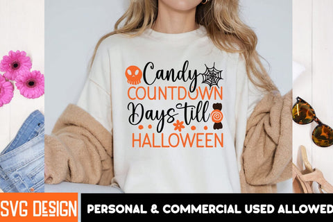 Candy Countdown Days till Halloween,Halloween SVG Quotes,Halloween PNG, Halloween SVG SVG BlackCatsMedia 