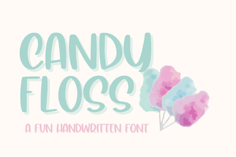 Candy Floss, A cute handwritten font Font Designing Digitals 