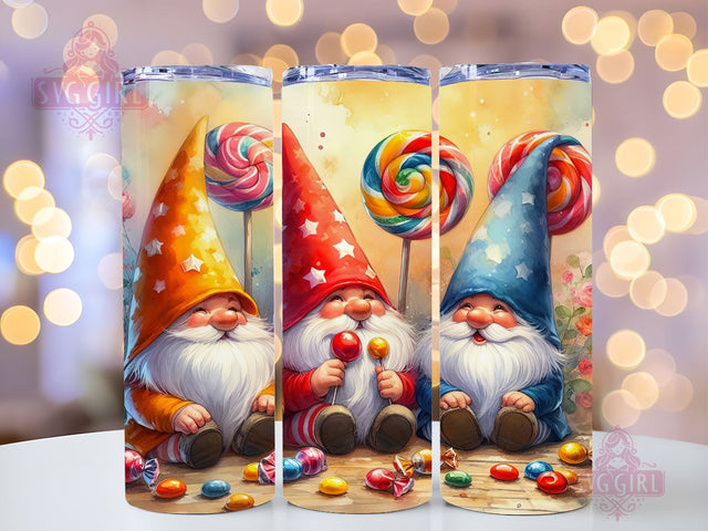 Candy Gnomes Christmas Tumbler Wrap Winter Skinny 20 oz Tumbler Sublimation Design Christmas Gnomes Tumbler PNG, Digital Download Sublimation SvggirlplusArt 