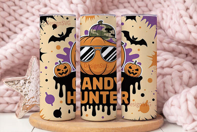 Candy Hunter Halloween 20oz Tumbler Wrap Sublimation DesignSVG 