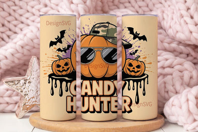 Candy Hunter Halloween 20oz Tumbler Wrap Sublimation DesignSVG 