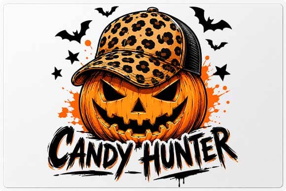 Candy Hunter Pumpkin PNG | Halloween Sublimation Digital Download SVG BillahCrafts 