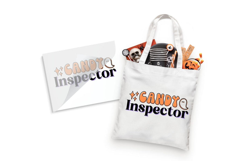Candy Inspector Halloween DTF Transfer for Custom Apparel Physical So Fontsy T-Shirt Iron-On Transfer Shop