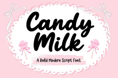 Candy Milk Font Studio Natural Ink 