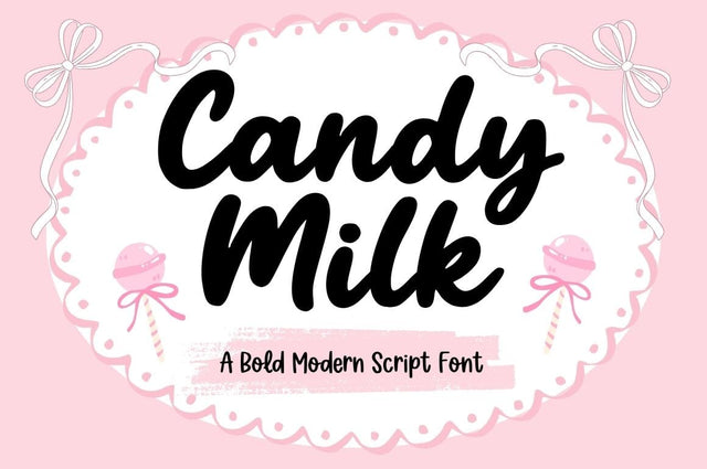 Candy Milk Font Studio Natural Ink 