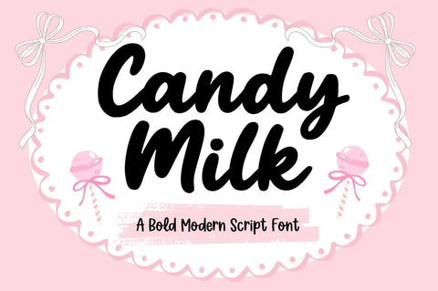 Candy Milk Font Studio Natural Ink 