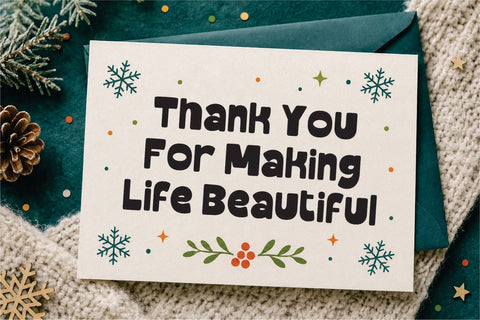 Candy Sprinkle – Christmas Font Font Mozarella 