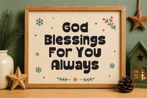 Candy Sprinkle – Christmas Font Font Mozarella 