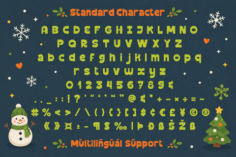 Candy Sprinkle – Christmas Font Font Mozarella 