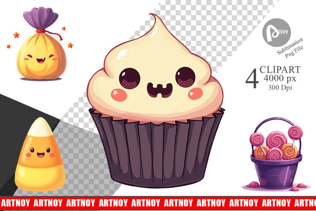 Candy Treats Clipart Sublimation artnoy 
