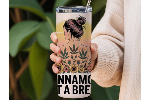 Canna Mom Tumbler Wrap PNG Sublimation DesignSVG 