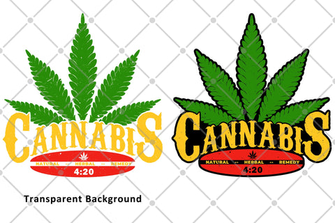 Cannabis 420 Natural Herbal Remedy Rasta Colors Weed Png Sublimation Karma Genie Graphics 