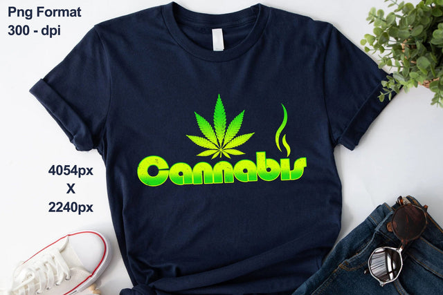 Cannabis Leaf Smoke Grunge Green Png Sublimation Karma Genie Graphics 