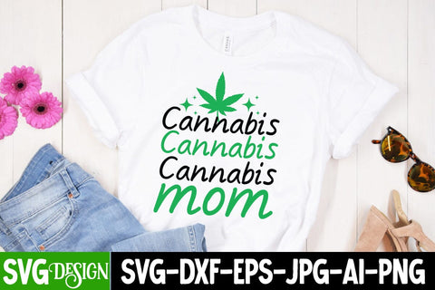 Cannabis Mom SVG Design,Cannabis Mom Sublimation PNG, Weed Sublimation PNG,Weed SVG Cut Files,Weed SVGs SVG BlackCatsMedia 
