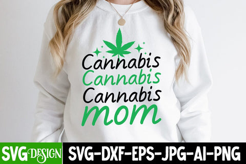 Cannabis Mom SVG Design,Cannabis Mom Sublimation PNG, Weed Sublimation PNG,Weed SVG Cut Files,Weed SVGs SVG BlackCatsMedia 