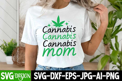Cannabis Mom SVG Design,Cannabis Mom Sublimation PNG, Weed Sublimation PNG,Weed SVG Cut Files,Weed SVGs SVG BlackCatsMedia 
