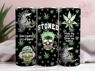 Cannabis Skull 20oz Tumbler Wrap PNG, Skull Marijuana Tumbler Png, Straight & Tapered Tumbler Wrap, Instant Digital Download Sublimation Li Zamperini 