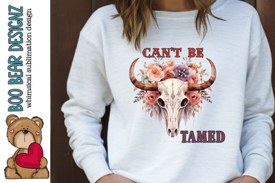 Can't Be Tamed Clipart Sublimation Boo Bear Designz 
