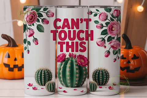 Can't Touch This 20oz Tumbler Wrap Sublimation PixelChick 