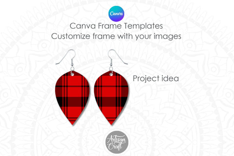Canva frames, Canva Earring Templates SVG Artisan Craft SVG 