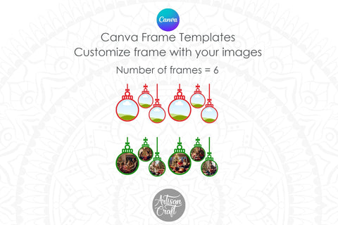 Canva Mug Template | Christmas photo mug | Canva Frames Sublimation Artisan Craft SVG 