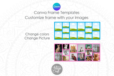 Canva Mug Template | Photo Mug | Canva Frames Sublimation Artisan Craft SVG 