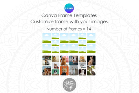 Canva Mug Template | Photo Mug Wrap | Canva Frames Sublimation Artisan Craft SVG 