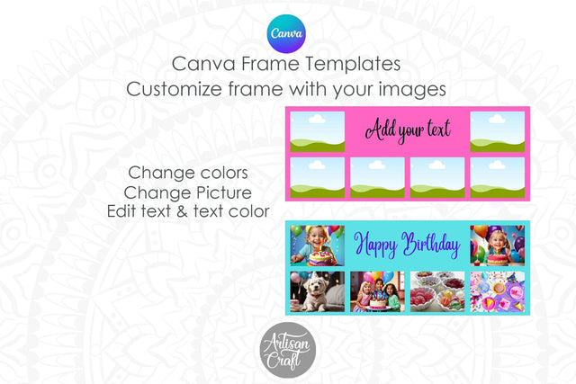 Canva Mug Template | Picture Mug Template | Canva frame Sublimation Artisan Craft SVG 