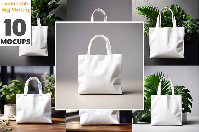 Canvas Tote Bag Mockup Bundle Mock Up Photo Creativeart88 