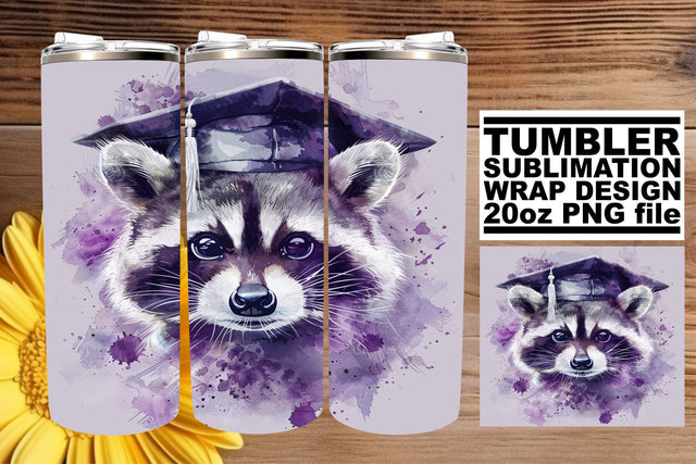 Cap and Animal Friends Celebration Tumbler Wrap - 20oz Sublimation Pattern Sublimation afrosvg 