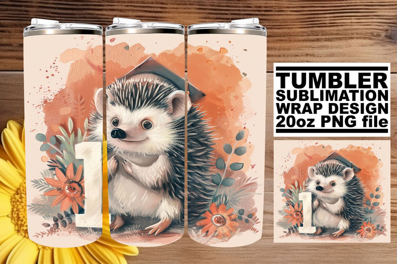 Cap and Critter Celebration Tumbler Wrap - 20oz Sublimation Pattern Sublimation afrosvg 