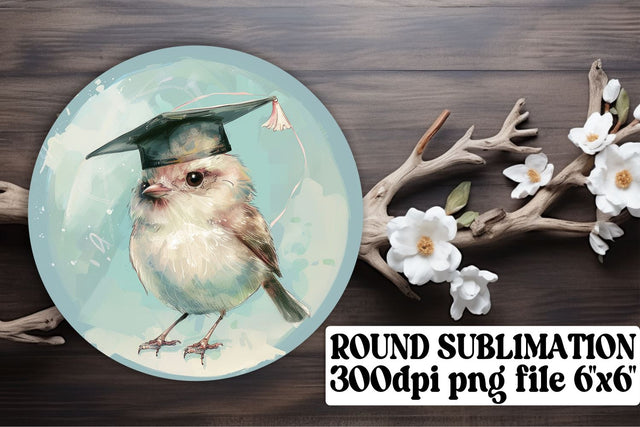 Cap-Wearing Animal Circle Graduation PNG keychain Sublimation afrosvg 