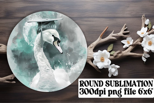 Cap-Wearing Animal Circle Graduation Sublimation PNG keychain Sublimation afrosvg 