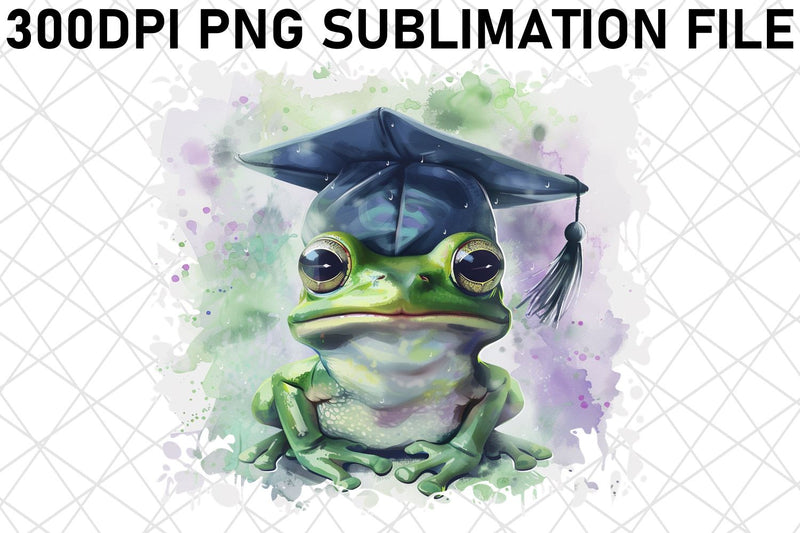 Cap-Wearing Animal Graduation Design Sublimation afrosvg 