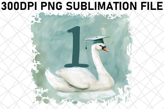 Cap-Wearing Animal Graduation Sublimation Design Sublimation afrosvg 