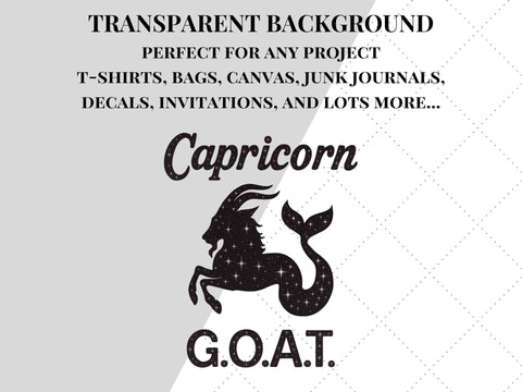 Capricorn GOAT PNG | Capricorn SVG SVG Paige Cole Studio 